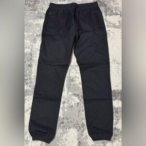 Topman Charcoal Ribbed Trousers